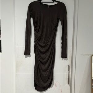 Elegant Black Long Sleeve Dress